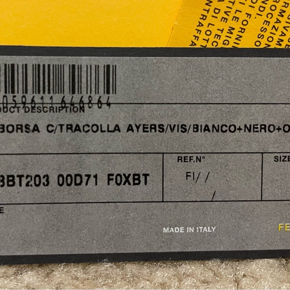 New! Collector’s piece!!Fendi watersnake with fur trim bag. - Picture 12 of 13